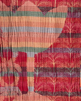 Eulalie Scarf in Red Multicolor