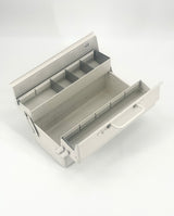 White Steel Toolbox with Cantilever Lid