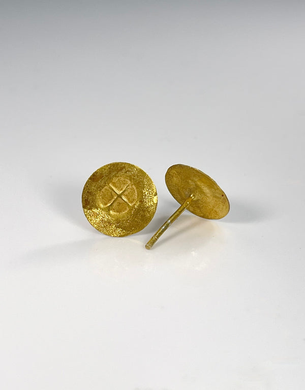 River Song Golden Talisman Studs