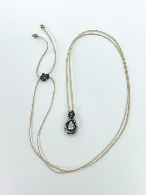 River Song Polki Diamond Teardrop Necklace