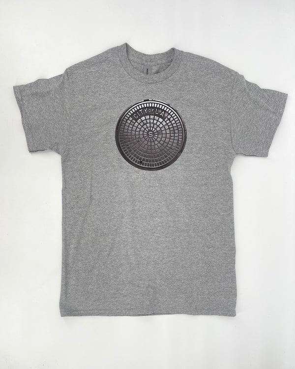 L.A. Sewer Cover T-Shirt in Gray