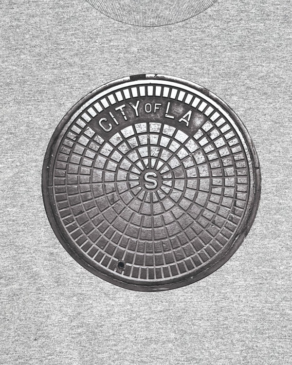 L.A. Sewer Cover T-Shirt in Gray