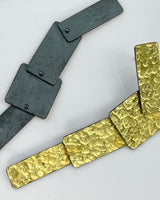 Heather Guidero Hammered Delicate Tab Line Earrings