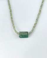 Margaret Solow Green Apatite & Emerald Necklace
