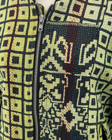 Yellow Veda Quilted Bomber Jacket