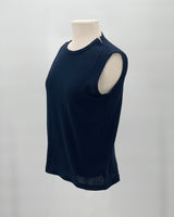 Cotton Crepe Muscle Tank Top