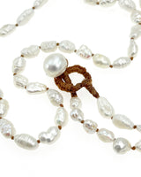 Pearl Necklace with Pearl Closure