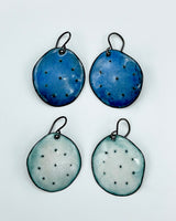 Wonky Circle Enamel Earrings