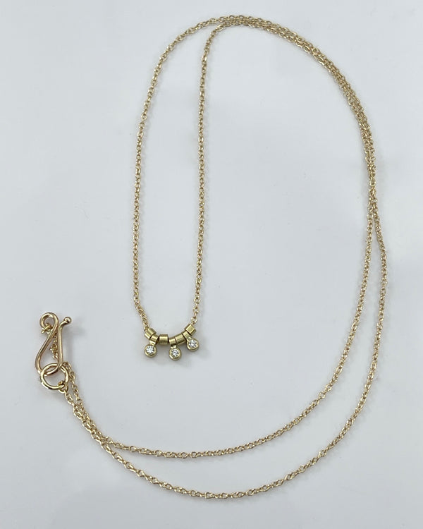 Sarah McGuire Diamond Trio Necklace