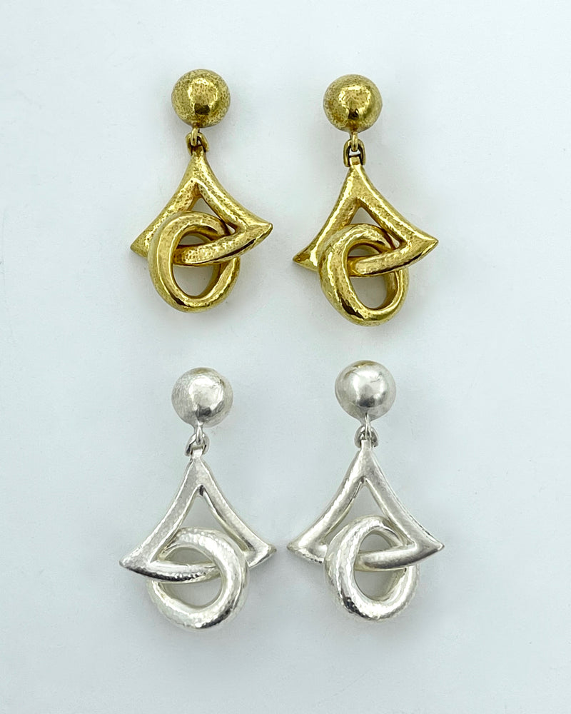 Triangle & Ring Drop Earrings
