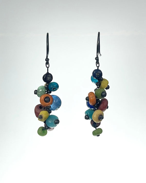 Ten Thousand Things Spiral Ancient Bead Earrings