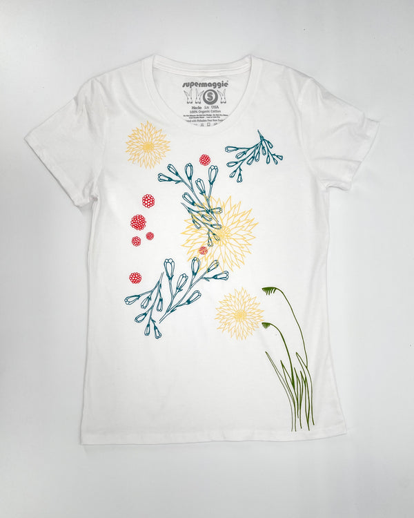 Marshmallow Night Blooms Ulla T-Shirt