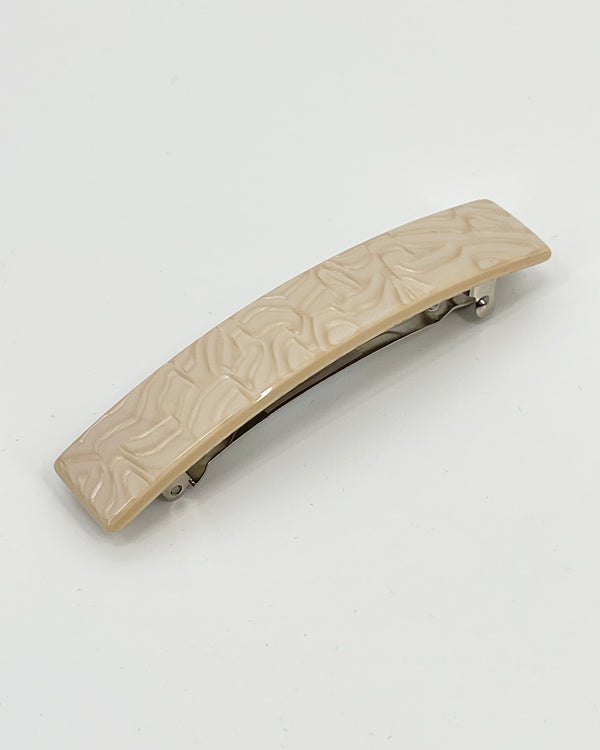 Ivory Blonde French Barrettes