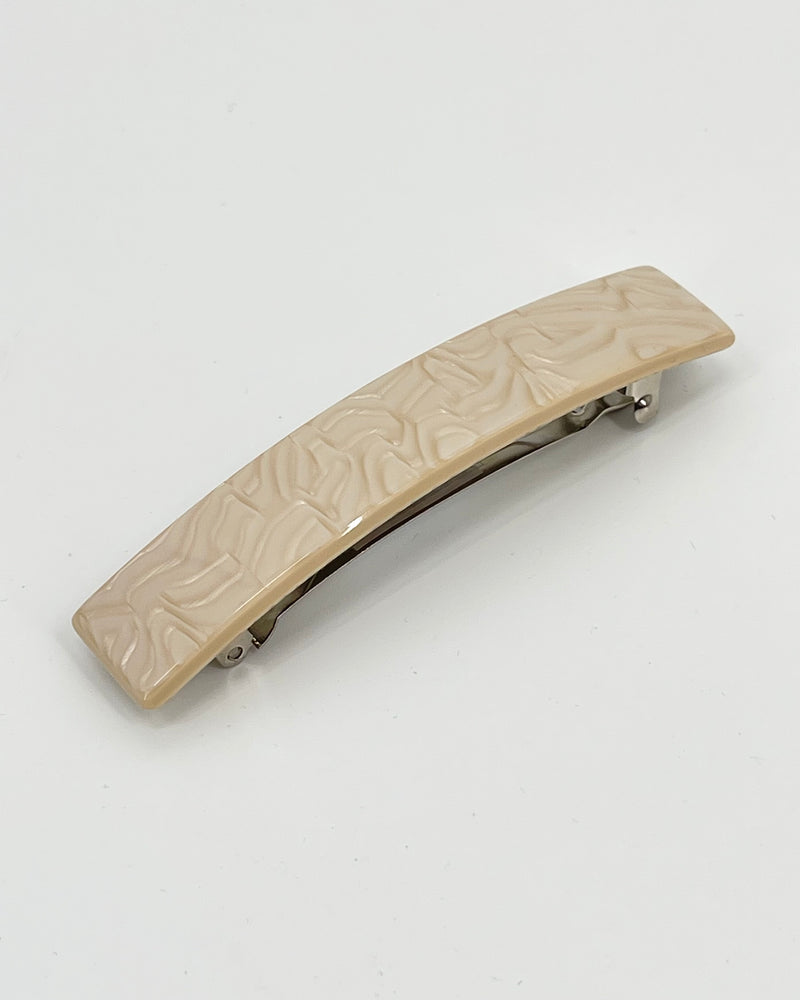 Ivory Blonde French Barrettes
