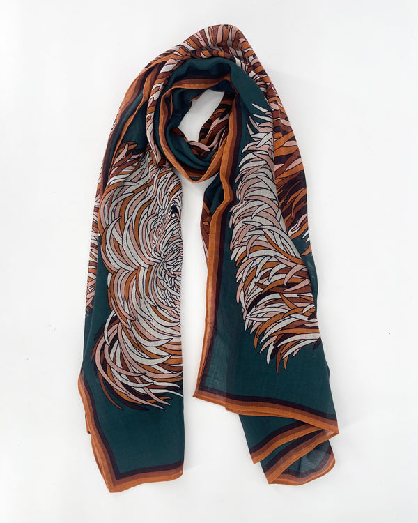 Freddy Emerald Wool Scarf