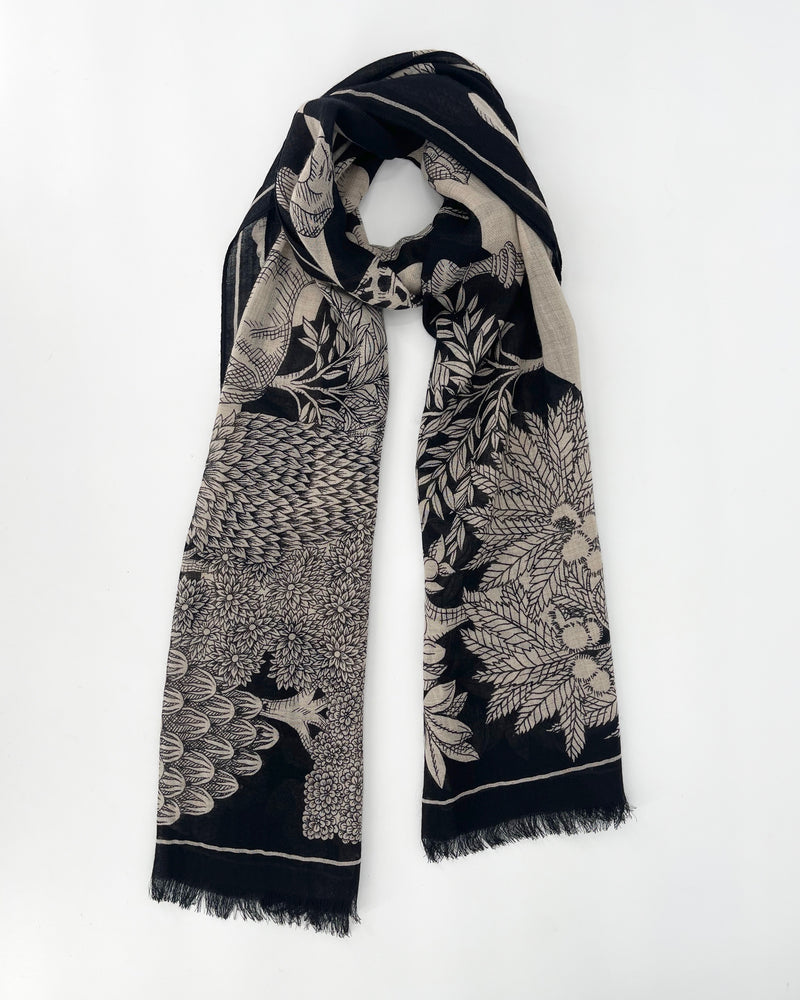 Magnus Chess Board Narrow Scarf