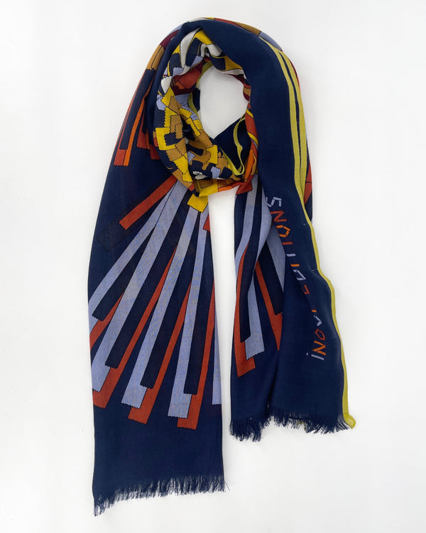 Sirocco Navy Wool Scarf