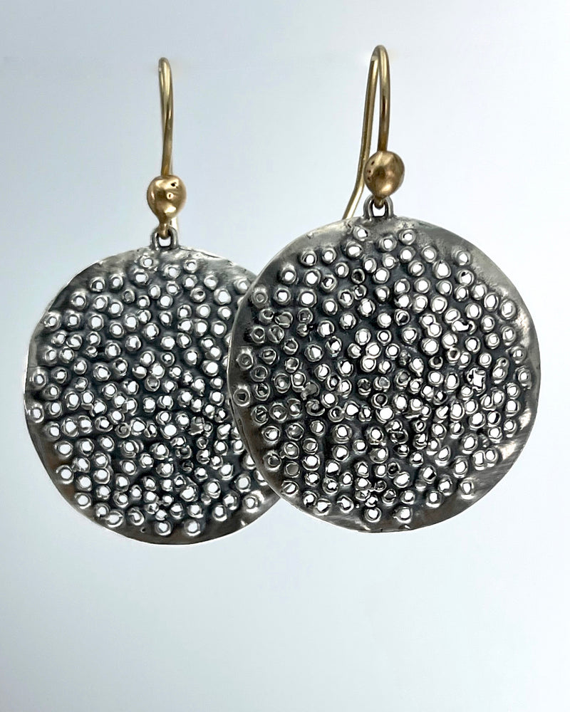 Julie Cohn Pollen Sterling Bronze Earrings