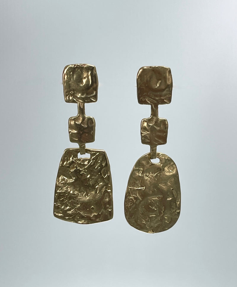 Julie Cohn Artifact Doorknocker Bronze Earring