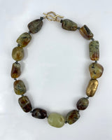 Julie Cohn Prehnite & Jade Necklace