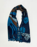 The Ant and the Grasshopper Shawl, Mix Navy