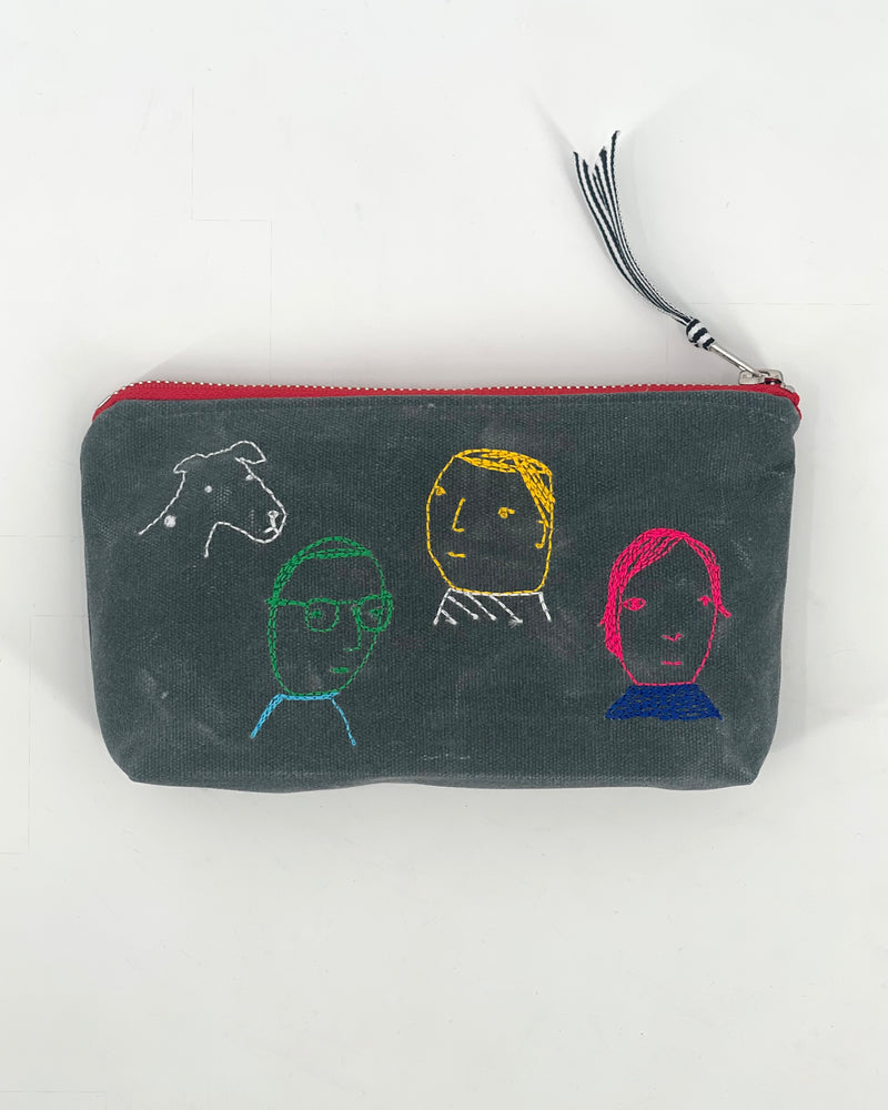 Small Waxed Canvas Pouches
