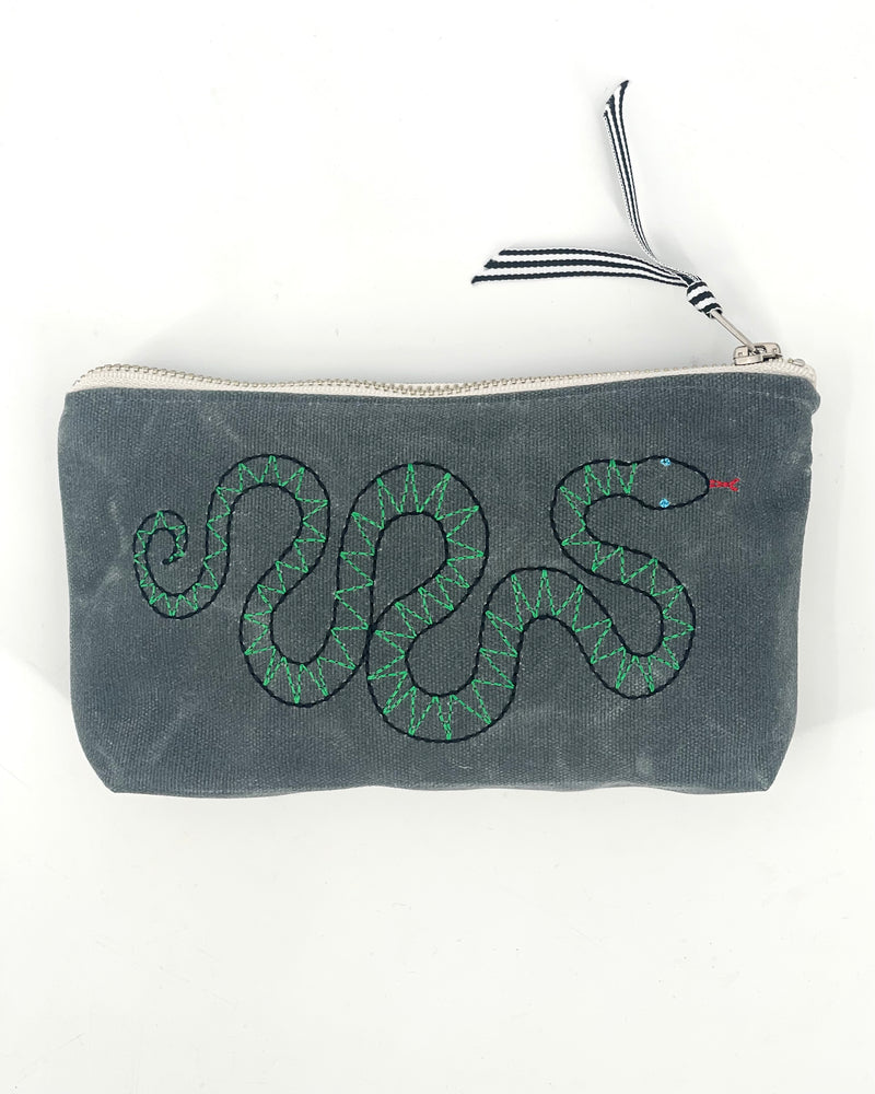 Small Waxed Canvas Pouches