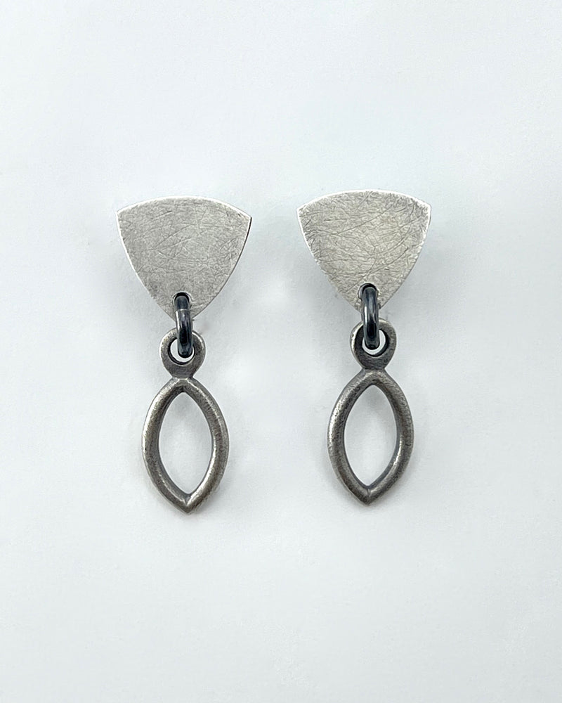 Lorelei Hamm Oxidized Silver Drop Earrings