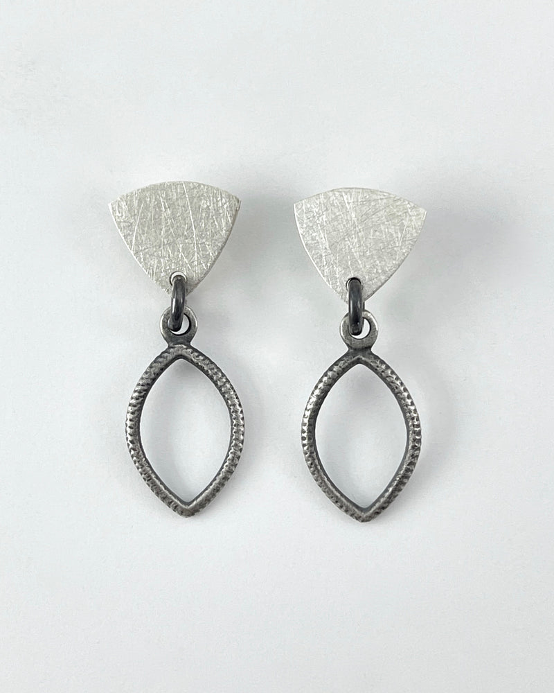 Lorelei Hamm Oxidized Silver Drop Earrings