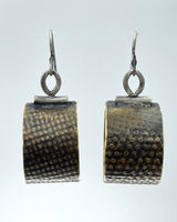 Terri Logan Embossed Wide Hoop Earrings