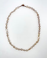 Blush Pearl Necklace with Pearl Closure