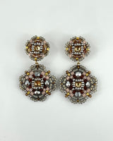 Miguel Ases Clover Post Drop Earrings