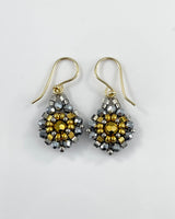 Miguel Ases Small Flower Drop Earrings