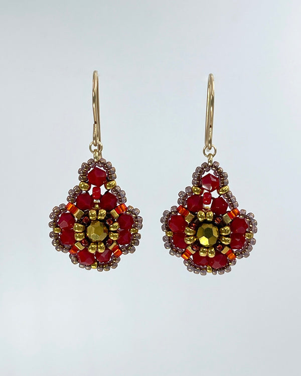 Miguel Ases Flower Drop Earrings
