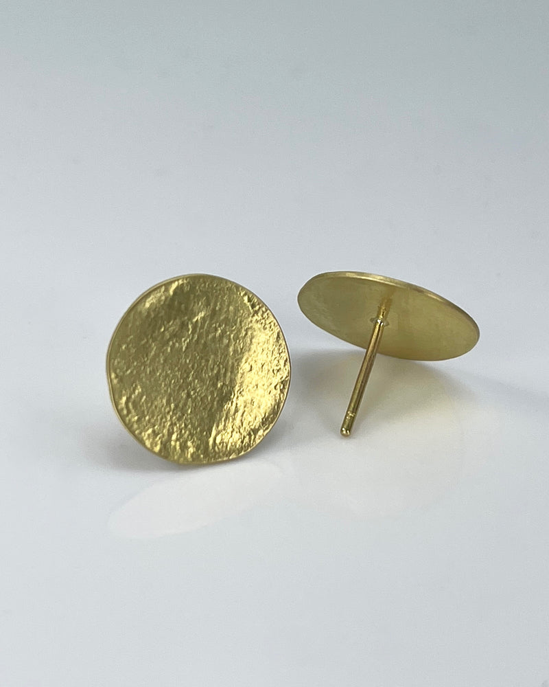 Sarah McGuire 18K Parchment Disk Earrings