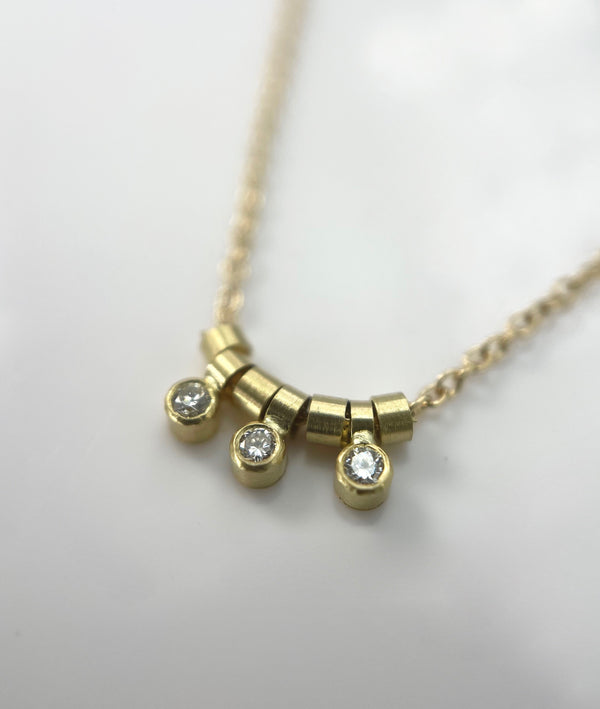 Sarah McGuire Diamond Trio Necklace