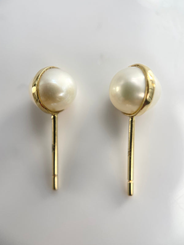 Melissa Joy Manning 14K Pearl Post Earrings
