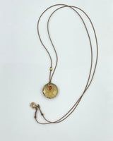 Margaret Solow Cognac Quartz & Sapphire Necklace
