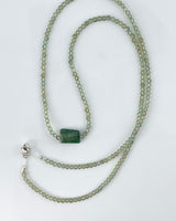 Margaret Solow Green Apatite & Emerald Necklace
