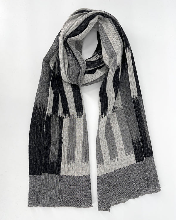 Nuno Jacquard Kasuri Wool Scarf