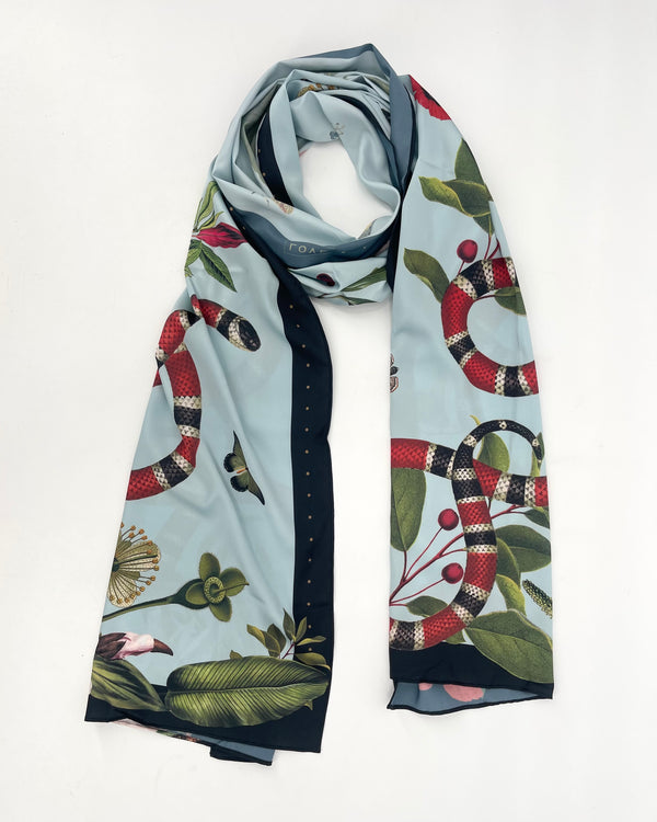 Blue Snake Scarf