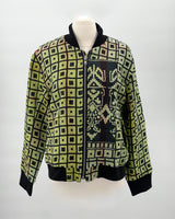 Yellow Veda Quilted Bomber Jacket