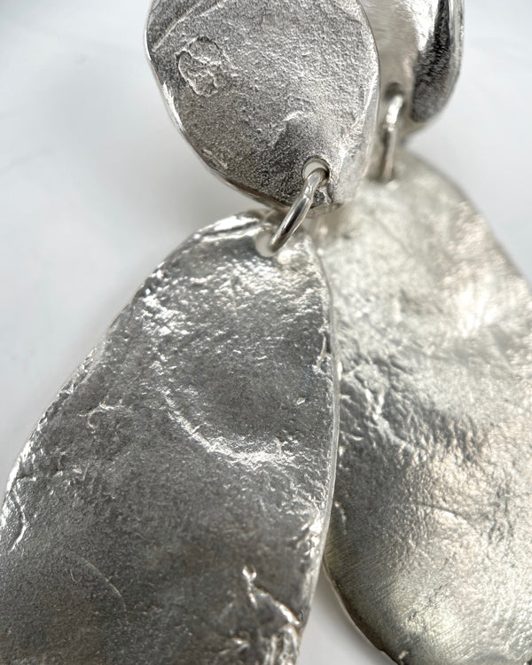 Himatsingka Parchment Medium Teardrop Earrings