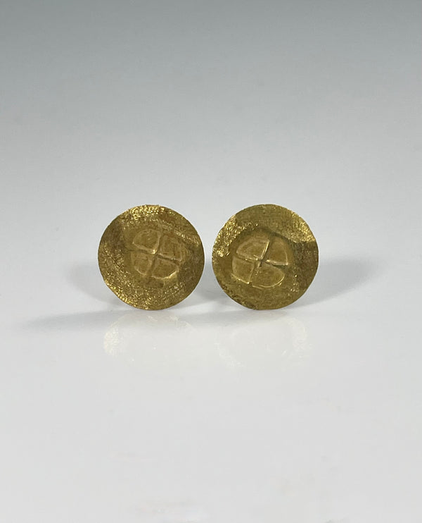 River Song Golden Talisman Studs