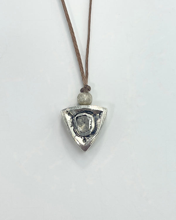 River Song Polki Diamond Shield Necklace