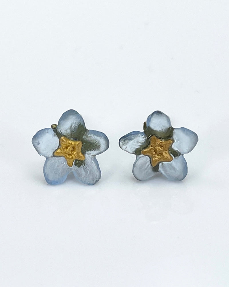 Forget Me Not Flower  Earrings