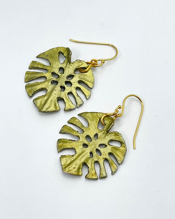 Monstera Earrings