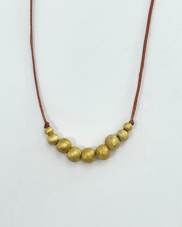 River Song Golden Beaded Necklace
