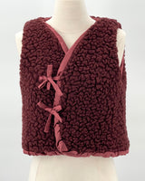 Wrap Tie Vest Big Fluffy