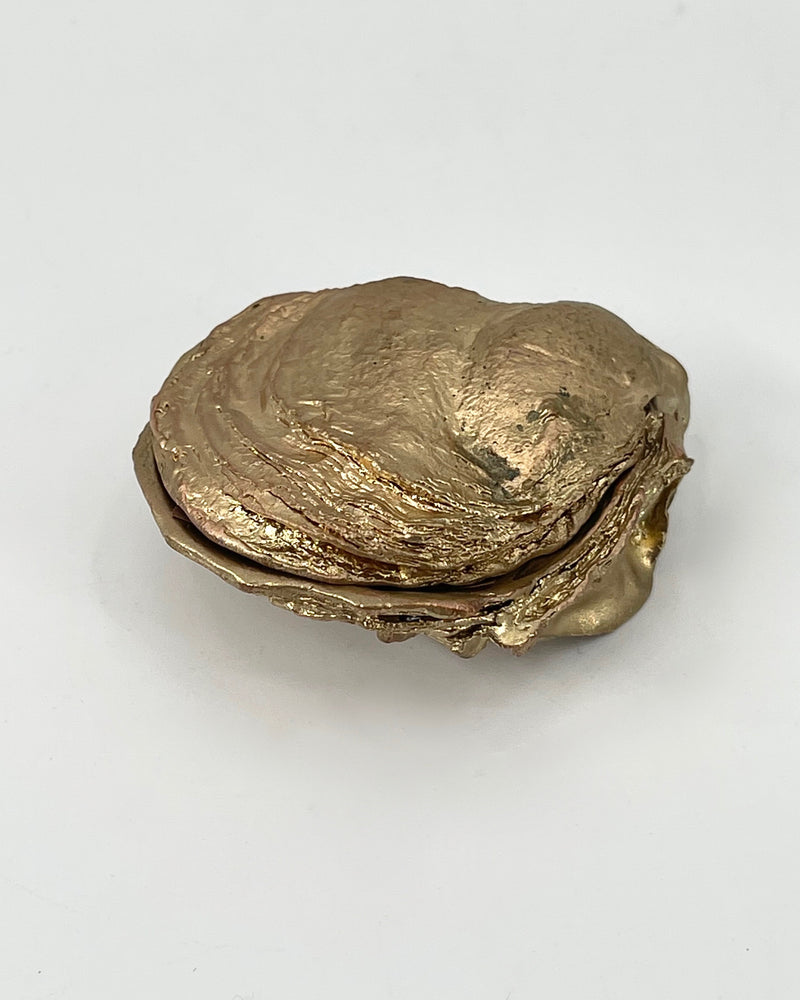 Table Art Oyster Box with Pearls